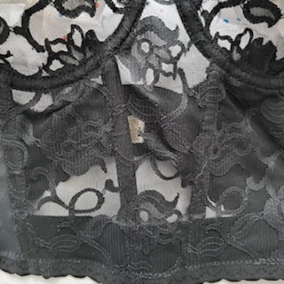 VICTORIAS SECRET GOLD LABEL VINTAGE BLACK LACE CORSET SIZE 36B - Picture 13 of 16